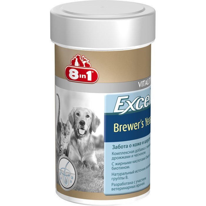Excel Brewers Yeast для собак 140 таблеток 100 мл (8в1)