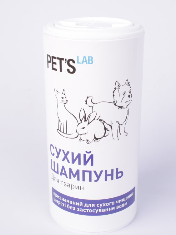 Сухой шампунь для собак, котов и грызунов, PET'S LAB, 180 г