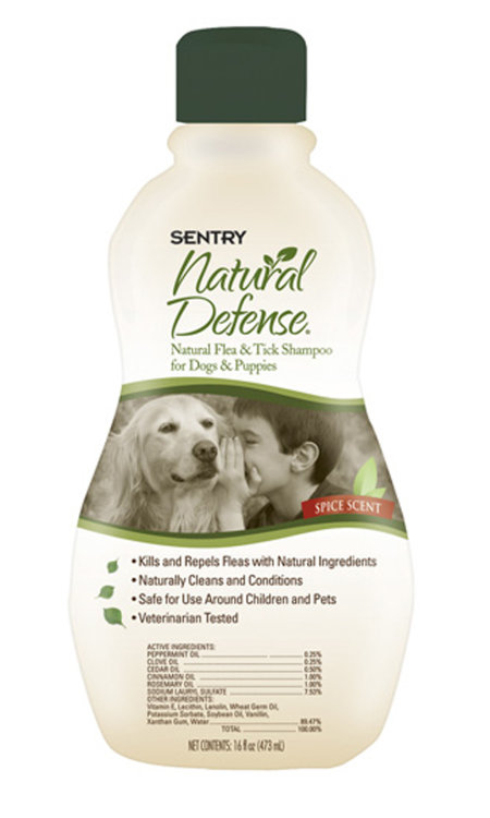 Natural Defense Натуральная защита - шампунь от блох и клещей для собак и щенков, 0.355 л (Сентри)