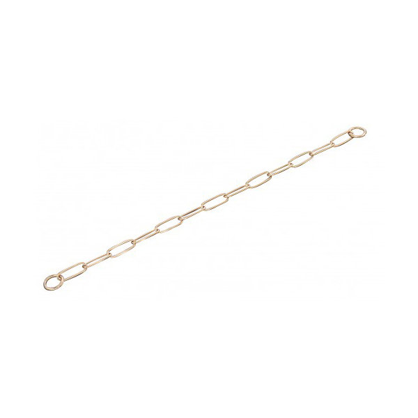 Ошейник-цепь для собак, широкое звено, 3 мм, куроган сталь Long Link (Спрингер)