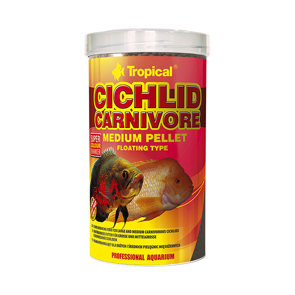 Корм для цихлид Cichlid Carnivore Mediuml Pellet (Тропикал)
