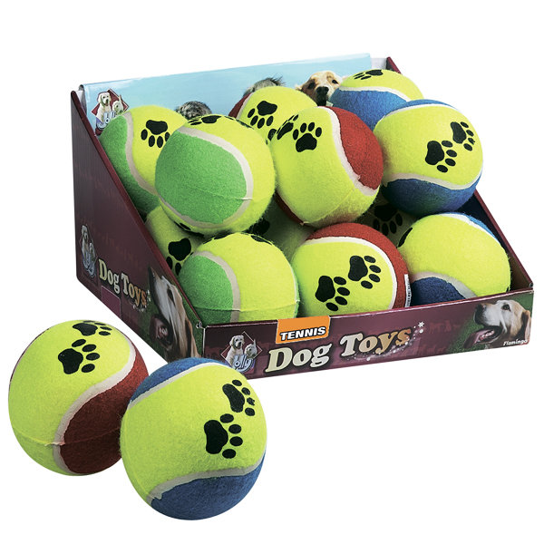 Игрушка для собак, мяч теннис флуо Tennisball Fluo (Карли-Фламинго)
