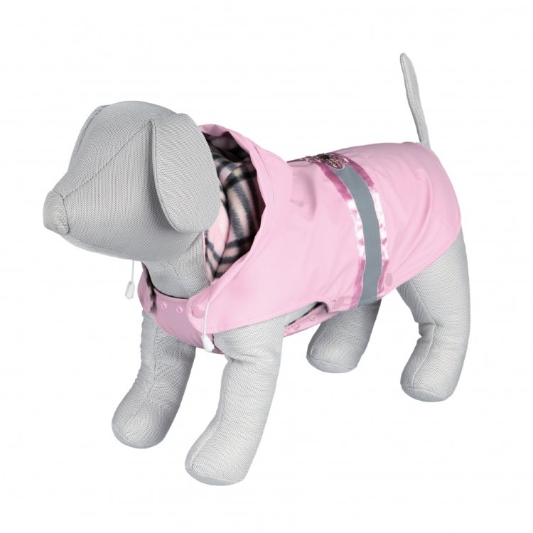 Пальто для собак Como, розовое с паетками