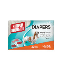 Disposable Diapers Large Гигиенические подгузники для собак большого размера по 12 шт (Симпл Солюшен)