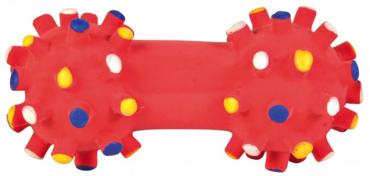 Игрушка для собак Гантель латекс для щенков 10 см