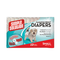 Fashion Disposable Diapers Small Гигиенические подгузники для собак малого размера по 12 шт (Симпл Солюшен)