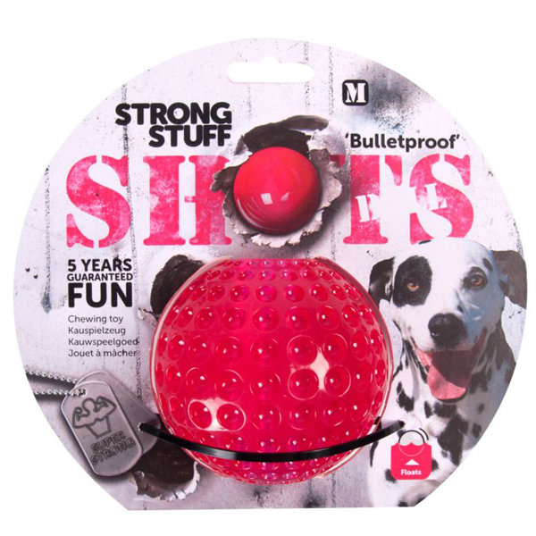 Шотс шар суперпрочная игрушка для собак Shots Ball (Карли-Фламинго)