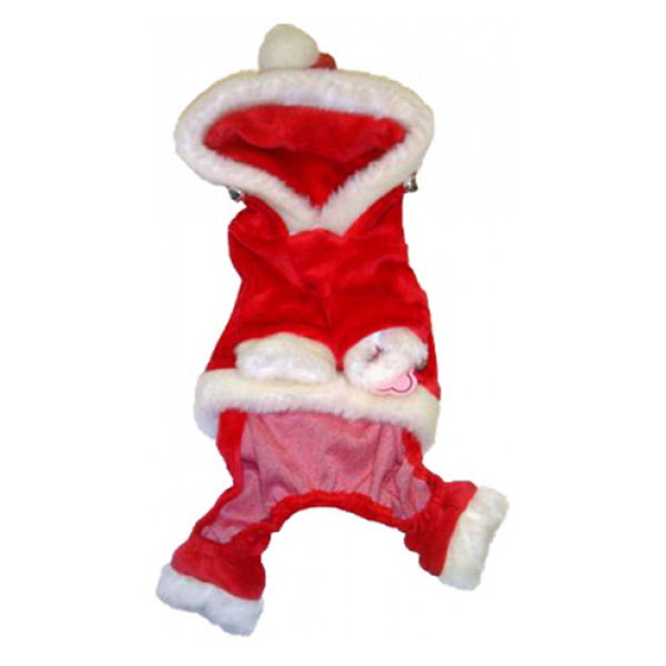 Одежда для собак комбинезончик с капюшоном Santa (Манки Дейз)