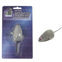 Заводная игрушка для кошек, мышка на колесиках Wind Up Mouse (Карли-Фламинго)