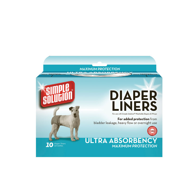Disposable Diaper Liners Heavy Flow Гигиенические прокладки для собак максимальная защита по 10 шт (Симпл Солюшен)