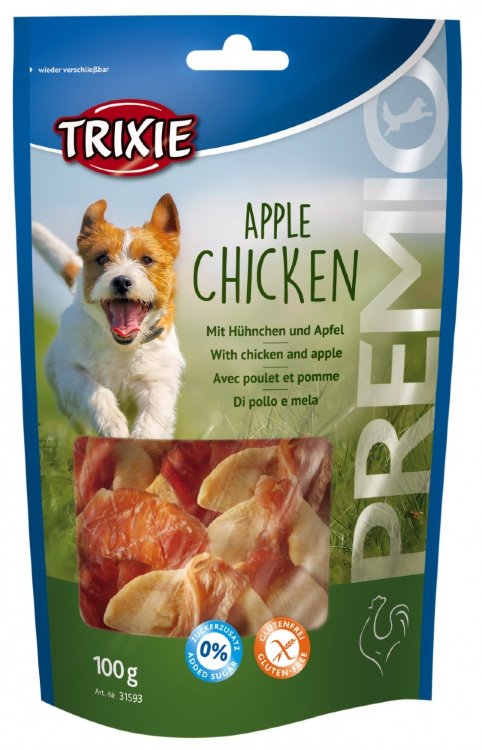 Лакомство для собак PREMIO Apple Chicken с курицей и яблоком 100 г (Трикси)