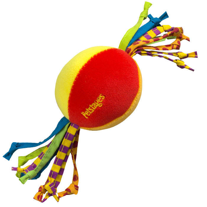Игрушка для собак и щенков "Мячик с гелевым наполнителем и шнурками" Cool Teether (Петстейдж)