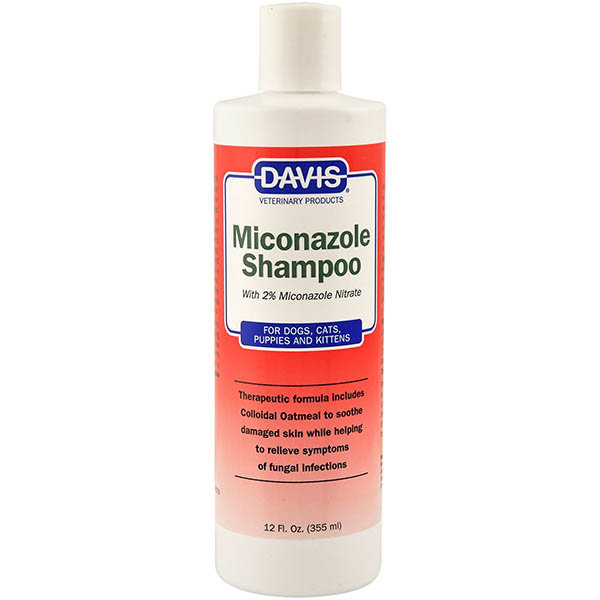Davis Miconazole Shampoo ДЭВИС МИКОНАЗОЛ шампунь с 2% нитратом миконазола для собак и котов с заболеваниями кожи