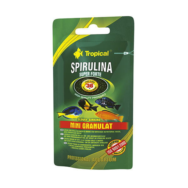 Корм для рыб Super Spirulina Forte MINI Granulat, гранулы 22 г (Тропикал)