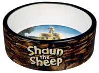 Миска для собак и кошек коричневая, керамика Shaun the Sheep (Трикси)