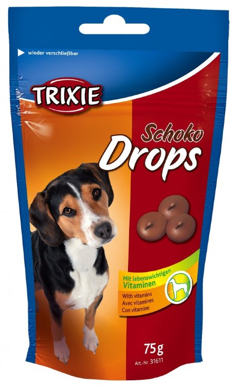 Лакомства для собак шоколадные Drops 200 г (Трикси)