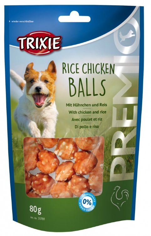 Лакомство для собак PREMIO Rice Chicken Balls рис/курица 80 г (Трикси)