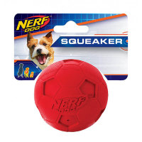 Игрушка NERF мячик с пищалкой, Squeak Ball, маленький, красный/синий