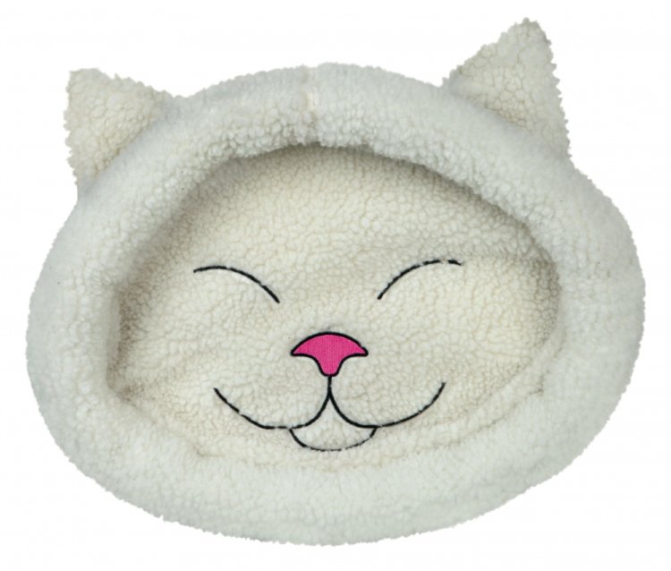 Лежак для кота Mijou морда кошки кремовый (Трикси)