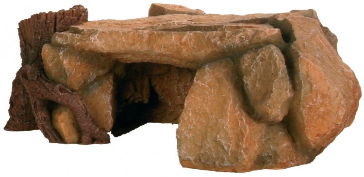 Декорация в аквариум для рептилий "Каменная плита" 25x17x10 см (Трикси)