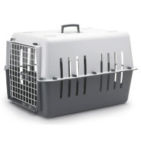 Переноска для собак Pet Carrier4, пластик, Темно-серый (Савик)