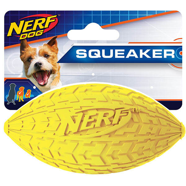 Игрушка NERF Tire Squeak Football мячик маленький для собак