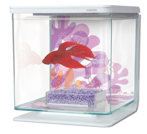 Аквариум для петушка Betta Kit Flower 2 л, белый (Хаген)