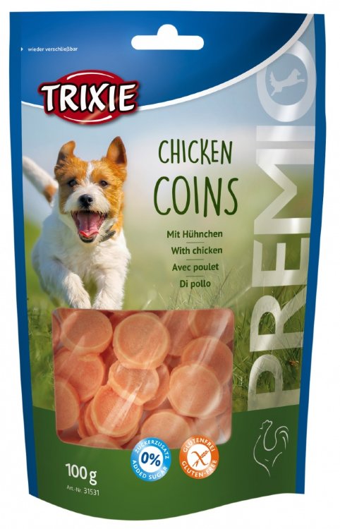 Лакомство для собак PREMIO Chicken Coins куриные монетки 100 г (Трикси)